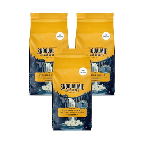 Snoqualmie Falls Lodge Fireside Blend Ground Coffee, Rich & Smoky