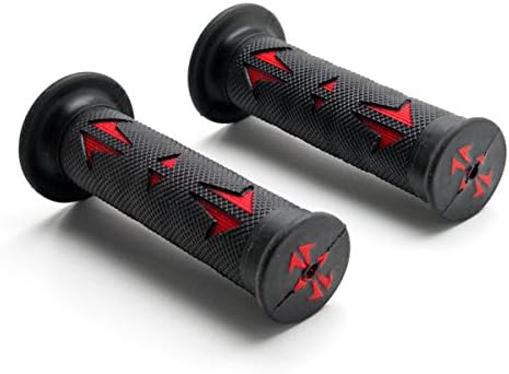 Krator ATVs & PWC Rubber Comfort Hand Grips 7/8" Black Compatible with Honda TRX Fourtrax Foreman 90 200 250 300 350 400