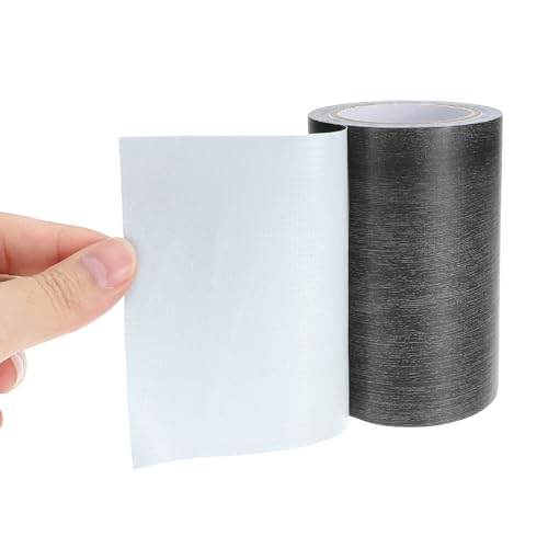 Image of PATIKIL Wood Grain Repair Tape 2.2 inch x15ft,2 Pcs Self Adhesive Realistic Textured Repair Tape Patch for Floor Door Table Cabinets Desk,Ebony