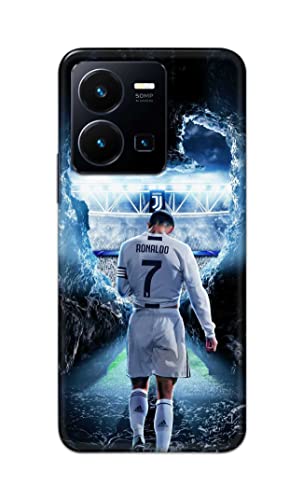Image of Printed Hard Back Cover Case for Vivo Y35 4G Back Cover (Footbal Legend) -702
