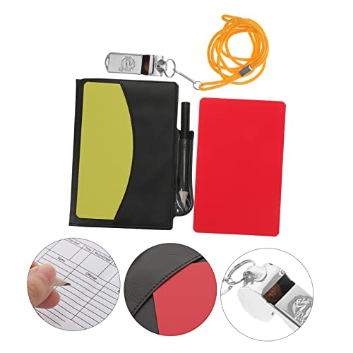 Kit árbitro Happyyami con tarjetas y silbato portátil miniatura 5