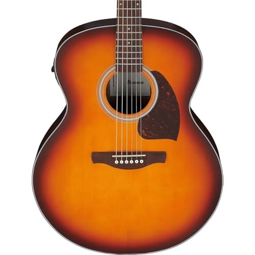 Ibanez PJ50E Acoustic-electric Guitar - Open-pore Vintage Amber Sunburst