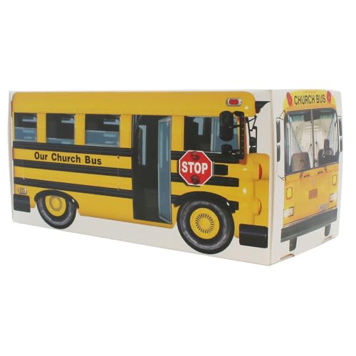 Cajas para donaciones bus iglesia caja de cartón (50 pzas) miniatura 4