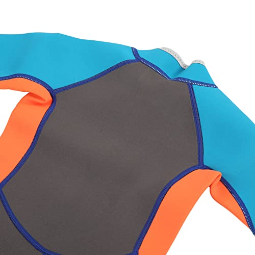 Roupa de Mergulho Infantil de Manga Comprida, Roupa de Mergulho Completa Infantil, Cor Brilhante, Co