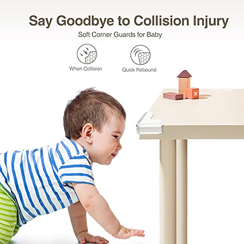 Vovoly 12Pack Corner Protector Baby, Clear Safe BPA Free Silicone Table Corner Protectors for Baby, Soft Baby Proof Corners, 100% Strong 3M Prepasted Furniture Corner Guard & Edge Safety Bumpers. - Thumbnail 3