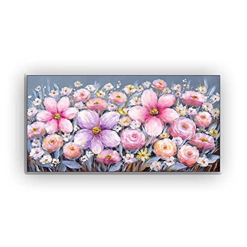WSND 3D Hand-painted Artwork Creative Art Wall painting hand painted oil painting plants canvas painting beautiful flowers frameless paintings 47.5x24in（120cmx60cm）