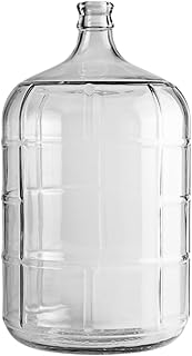 FastRack 3 Gallon Glass Carboy | Made with Italian Glass | Clear | Food Grade for Wine Making, Fermentation & Storage | Ho...