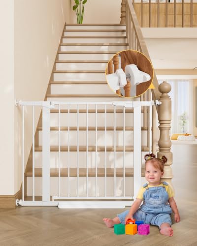 InnoTruth 29.6-39.1 in Wide Baby Gate for Stairs...