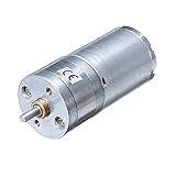 Argerrant 1 stück DC 6V 12V 24V Elektrischer Gangmotor Hoher Drehmomentgetriebe Reduziermotor 13.11.12.26.03.60/130/170/28/620/1360 RPM 3W. (Farbe : 16, Größe : 6V)
