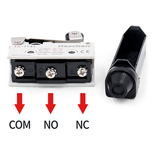 Heschen – Horizontaler Limit-Schalter, kurzer Rollenhebelbetätiger-Aktor, AC 380 V 10 A, Einpolig, TZ-7141