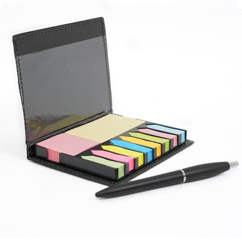 Catálogo para Comprar On-line Curpiel al mejor precio. 41 Kit Porta Notas Adhesivas con Estuche de Curpiel | Organizador de Escritorio para Oficina, Escuela o Trabajo | Incluye Pluma, Notas Adheribles y Separadores de Colores | Compacto y...