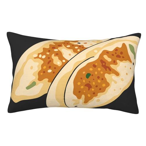 面白い 焼き餃子 枕カバー 両面 速乾封筒式 アニメギフトバイブ 35 Cm X 50 Cm