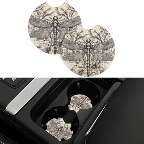 Portavasos para carro 2 piezas antideslizantes de goma miniatura 5