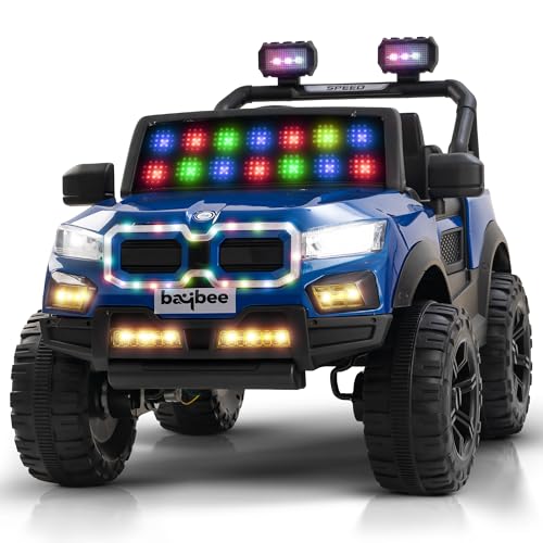 Image of Baybee Bumpy 4x4 Battery Operated Jeep for Kids, Ride on Toy Kid Car with RGB Windshield Light & Music | Baby Big Battery Cars | Electric Jeep Car for Kids to Drive 2 to 6 Years (Blue)