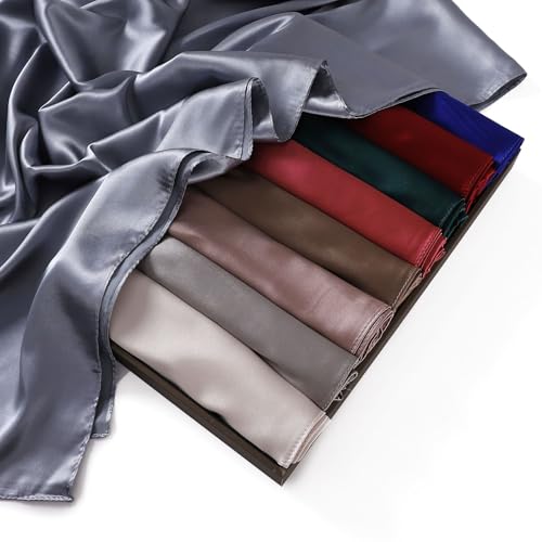 Artificial Silk Satin Scarves for Women, Large, 69“X27.5”4