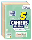 Oxford Lot de 5 Cahiers Easybook Pastel 17x22 96 Pages Seyès