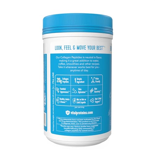 Image of Vital Proteins Collagen Peptides Powder - Supports Hair, Nail, Skin, Joint Health, Unflavored, Zero Sugar, 11.4oz