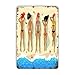 Aperiy Plaque humoristique en métal de 5 femmes allongées sur la plage près de la mer - 20,3 x 30,5 cm - Décoration murale vintage - Cadeau idéal