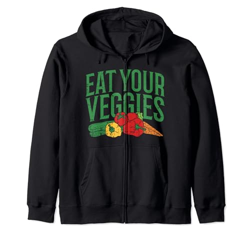 Come tus verduras - Vegetales - Comida saludable vegana divertida Sudadera con Capucha