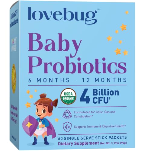 LOVEBUG Babies Probiotics 6-12 months organic powder