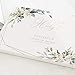 sendmoments Gästebuch für Hochzeit, Greenery, personalisiert mit Ihrem Text, hochwertige Blanko-Innenseiten, 32 Seiten oder mehr, Hardcover-Buch, Hochzeitsgästebuch A4 Querformat