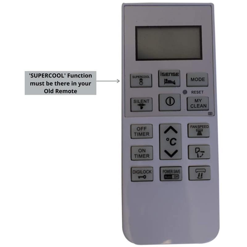 Image of Remote Control Compatible for Hitachi Split /Window Air Conditinoner Remote with Backlight and Ac Stand (168)