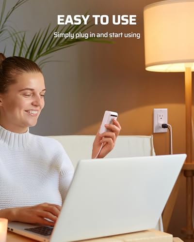 Image of DEWENWILS Plug in Dimmer Switch for Lamp, Table Lamp Dimmer for Dimmable LED /CFL Lights and Incandescent Bulbs, Full Range Slide Control, 5 ft Extension Cord, White