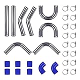 【Aplicaciones Ampliamente】El turbo es generalmente aplicable para intercooler de 64mm. longitud del tubo: 18 pulgadas, el espesor del tubo: 1.8mm. Fabricado según estrictas especificaciones estándar, el producto puede conectarse firmemente al turbocompresor mediante un preciso control de calidad en la fábrica.