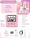 Kids Camera Instant Print with Silicone Cover, Creative Gifts for Girls Age 4-12 Birthday Christmas, 1080P Digital Camera Toy with Memory Card - Pink