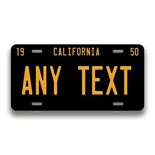 California Personalized License Plate Custom California Vintage Car Plate 6 x 12 inch
