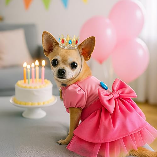 Corona Princesa para Mascotas Abbylike Talla S miniatura 6