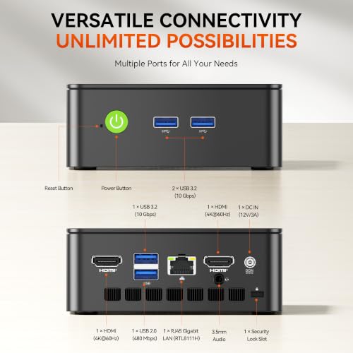 Image of GMKtec G3 Ultra Mini PC Intel 7505 (Up to 3.5GHz) 16GB LPDDR4 512GB SSD