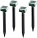 Solare Repellente per Talpe Ultrasuoni per Anti Talpa con IP65 Impermeabile, per Talpe da Esterno per Giardino，Scaccia TaIpe immagine