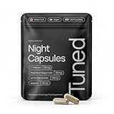 TUNED Night Capsules | Magnesium Bisglycinate, L-Theanine, Apigenin | Sleep Supplement & Sleeping Tablets for Adults | 7 Active Ingredients | UK Made GMP Certified