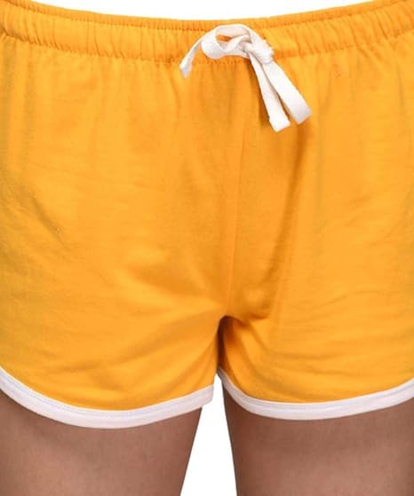 Image of KOTTY Women's Night Shorts (YellowGrey, 34)