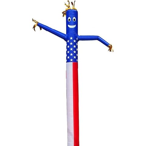 HI SUYI 20ft Advertising Inflatable Tube Men Blow Up Giant Waving Arm Fly Puppet Christmas Halloween Decorative Signs for Business Store Party (No Blower) Cover