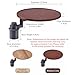 Rv Dinette Table, Car Tray & Car Desk for Laptop, Snap On Tea Drinking, 360° Rotating Wood Cup Holder Table, Steering Wheel Tray, Cars Accessories, 5KG Load，Multi Purpose Organizer(Natural)