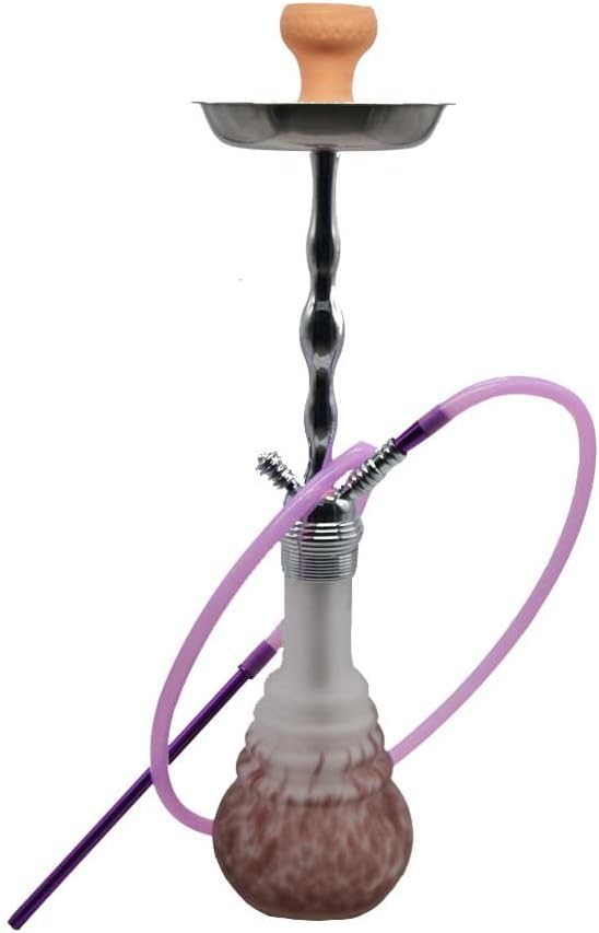 Horus Tao Shisha Hookah de Acero Inoxidable, 70 cm, con Manguera de Silicona 150 cm, Cazoleta de Terracota