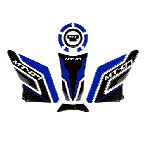 Moto protecteur réservoir autocollant 3D Yamaha MT07 2021-2024 résine