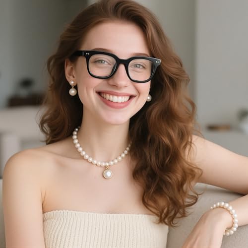 Image of Blue Light Glasses For Woman - Anti Eyestrain & UV Glare Gaming Eyeglasses Blue Light Blocking Glasses with Card ClassicTortoise