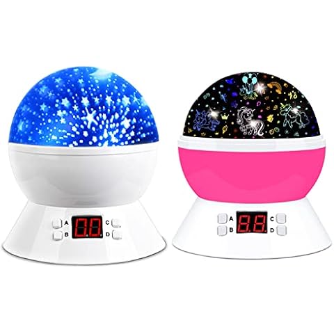 MOKOQI Unicorn Star Projector Night Light Lamps for Girls Bedroom Birthday Gifts for Girls 3-8 Years Olds Cover