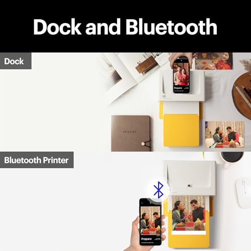 KODAK Dock Plus 4PASS Instant Photo Printer (4x6) + 90 Sheets Gift Bundle - Image 3