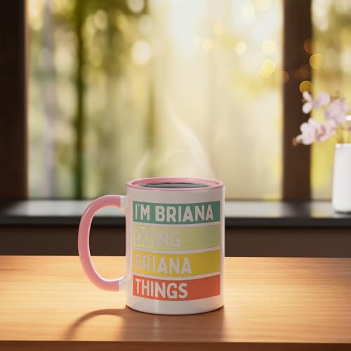 Taza de cerámica personalizada con frase divertida, 11 oz miniatura 3