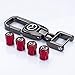Hey KAULOR Metal Tire Valve Caps Stem caps Air Nozzle Cap Replacement for Mazda 3 Axela 6 ATENZA MX-5 CX-3 CX-4 CX-5 car Logo Keychain Keyring Styling Decoration Accessories