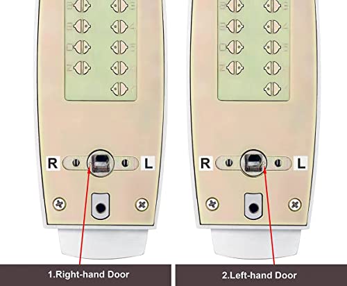 Mx600 Mechanical Push Button Lever Lock, 60Mm 2 3/8" Backset Latch, 13 Digit Keypad, Keyless Entry Commercial & Residential, Fits Standard 2 1/8" Pre-Drilled Holes, Satin Chrome #TOP7