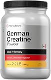 Horbäach German Creatine Powder 1000g | Creapure Monohydrate Powder | Vegetarian, Non-GMO, and Gluten Free Supplement | Promotes Strength & Power