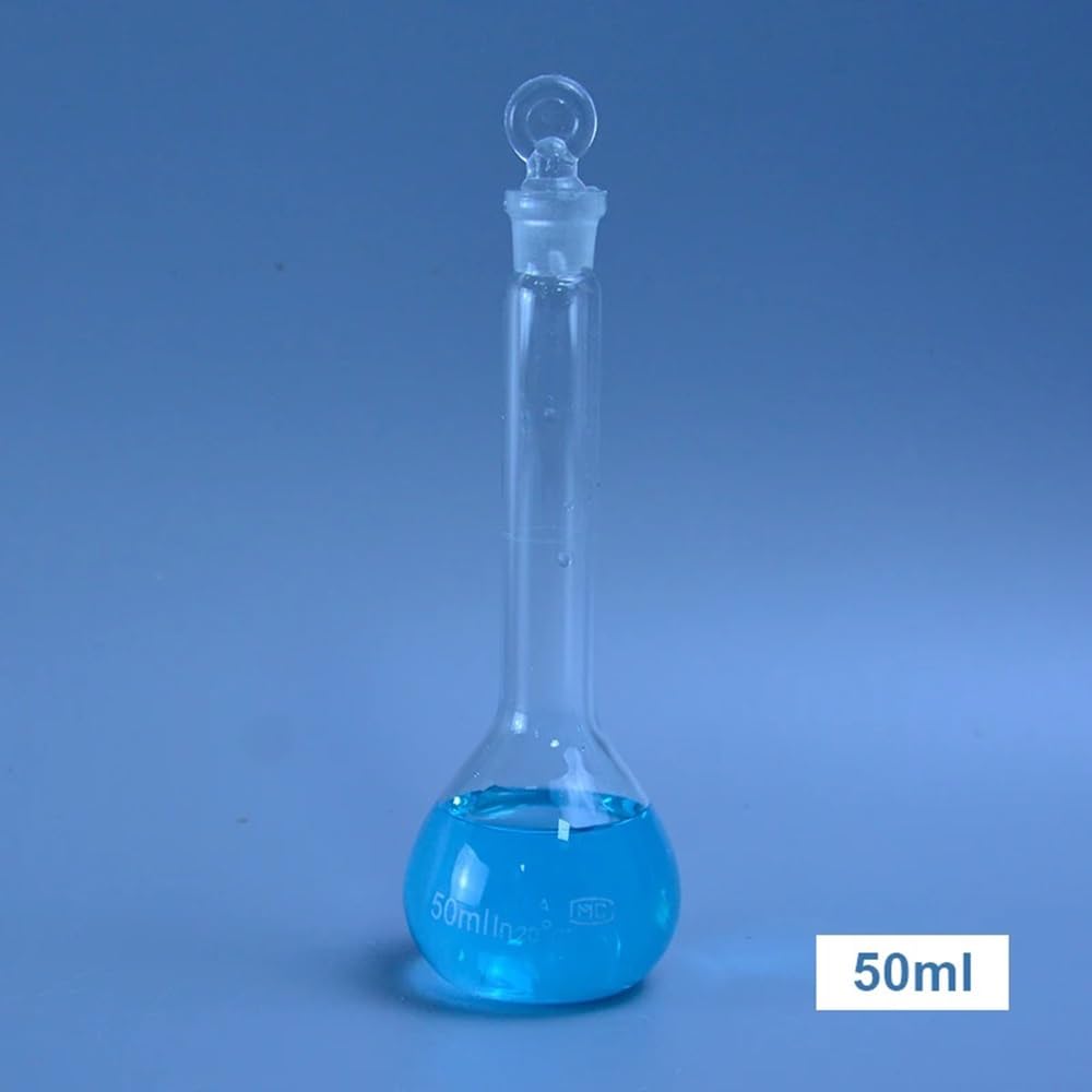 Matraz cónico de laboratorio Matraz Erlenmeyer de vidrio científico Matraz aforado de vidrio transparente Equipo de laboratorio(500mL 1 piece)
