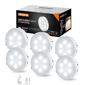 Lot De 6 Spots LED Rechargeables USB Avec Télécommande - Blanc Froid