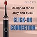 Sonic LED Whitening Toothbrush for Teeth Whitening & Gum Care | Rechargeable | Ultrasonic with 2 Blue-Lights LED Brush for Max Whitening Heads with RED LED for Gum Care