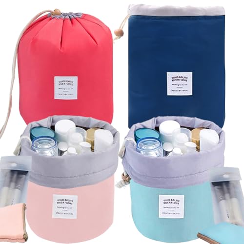 INVODA Drawstring Makeup Bag Large Delicates Wash Bag Women Make Up Bag Organizer Mom Birthday Gifts for Women Best Mothers Day Gifts(4 Colors)